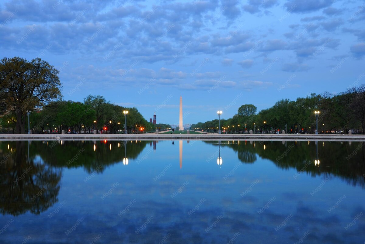 Washington, DC skyline in the morning light