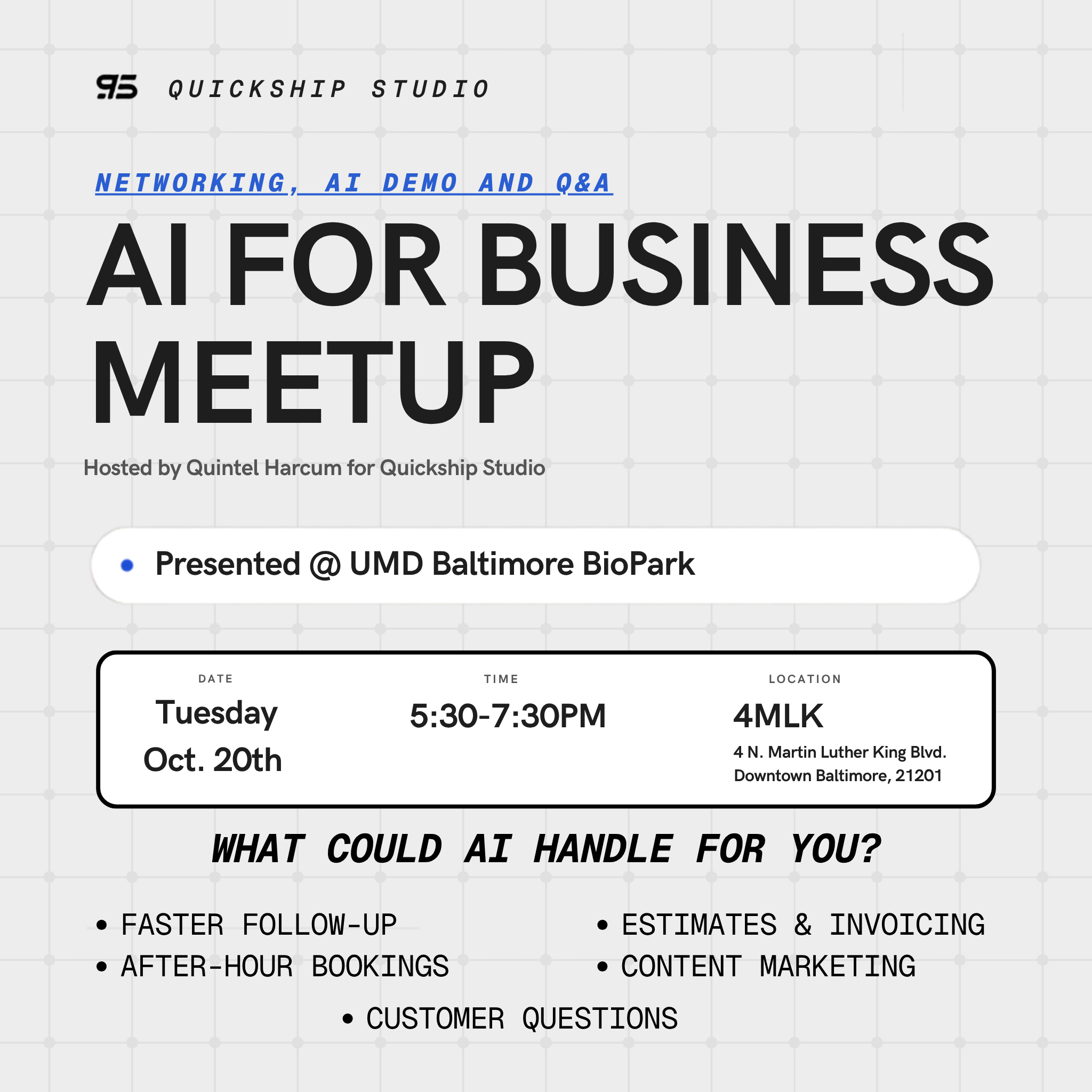 AI Meetup for Small Businesses